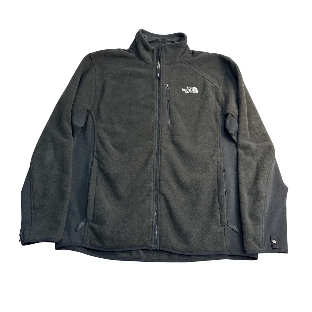 The North Face Mens XL Black Fleece Jacket Full Zip T311 T711 Outdoor Hiking